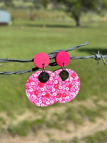 Earrings- Pretty in pink