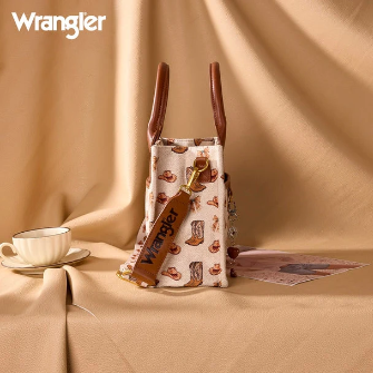 WRANGLER WESTERN PRINT COWGIRL TOTE CROSSBODY BAG