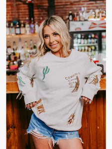 MK482 Wild Cowgirl Sweatshirt PLUS