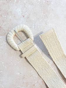 Eudice Point Buckle Straw Belt