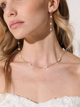 Dainty Pearl Trio 18K Gold Plated Necklace