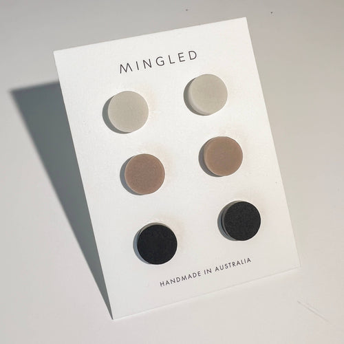 Set of 3 Studs - 15mm round studs trio pack No. 2
