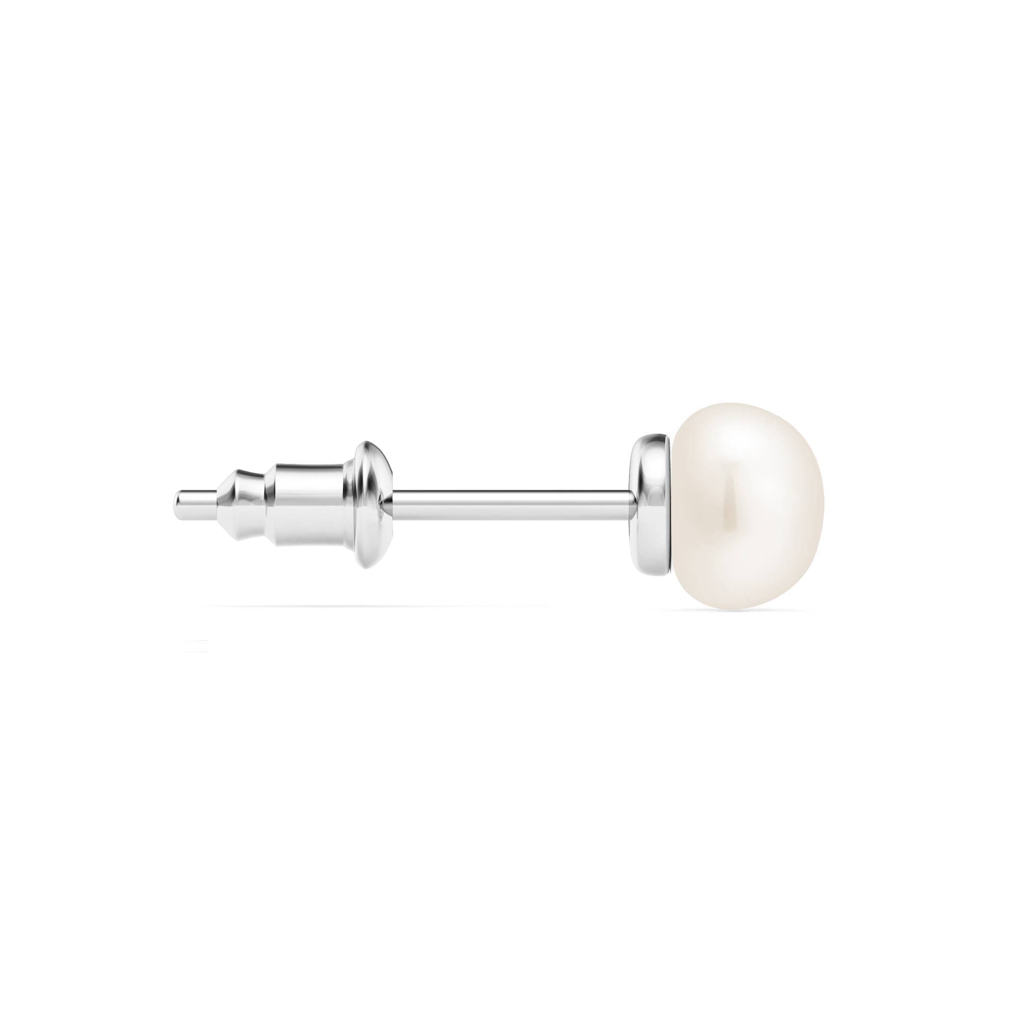 Freshwater 6mm Pearl Stud Earrings Freshwater Pearl|2-1446-R
