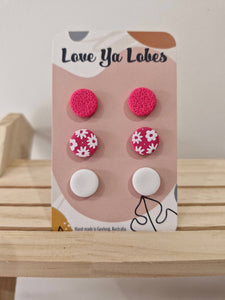 Olivia Triple Stud Packs: Pumpkin Mix / Floral
