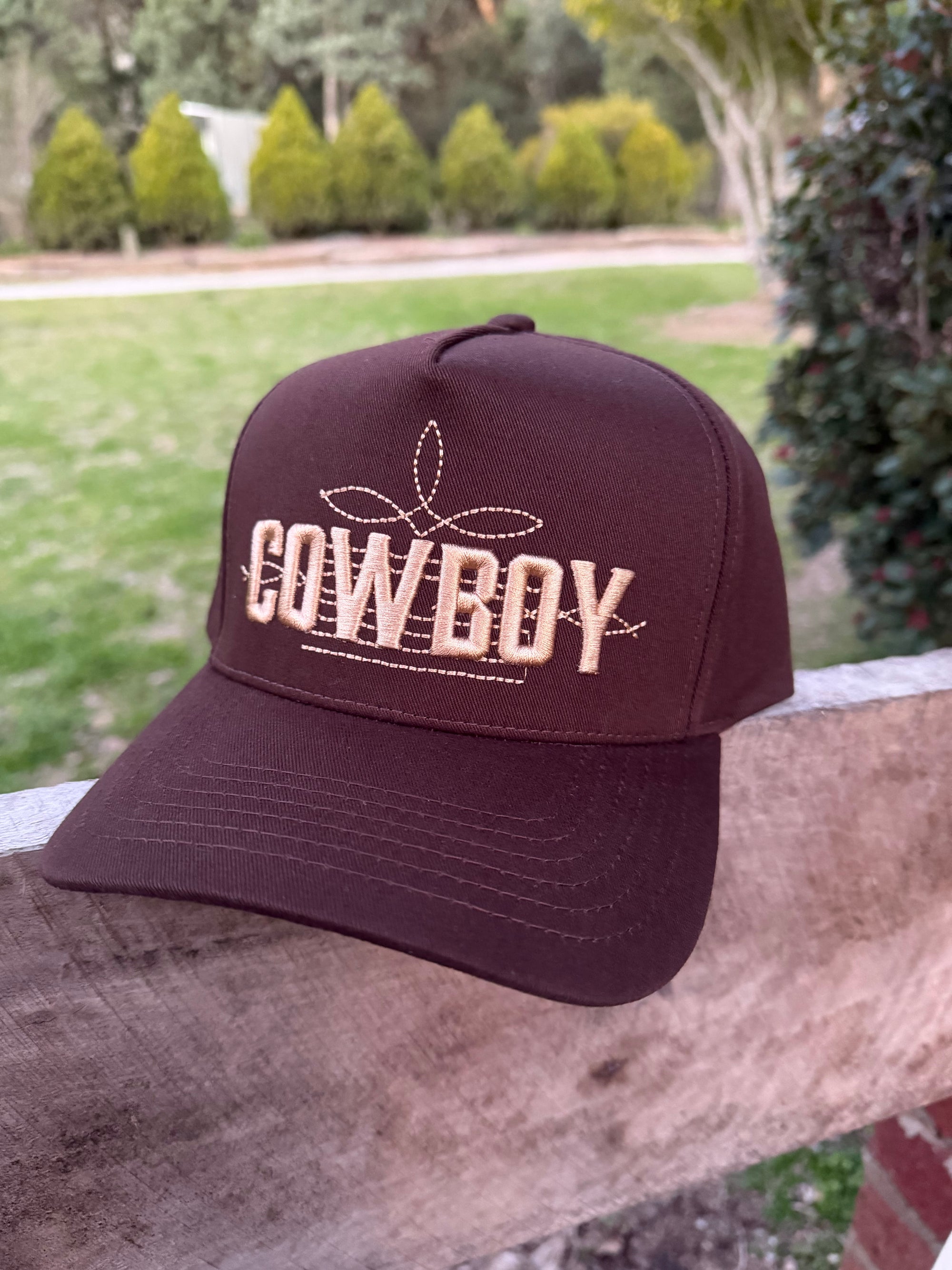 COWBOY 3D Embroidered Two-Tone Trucker Hat
