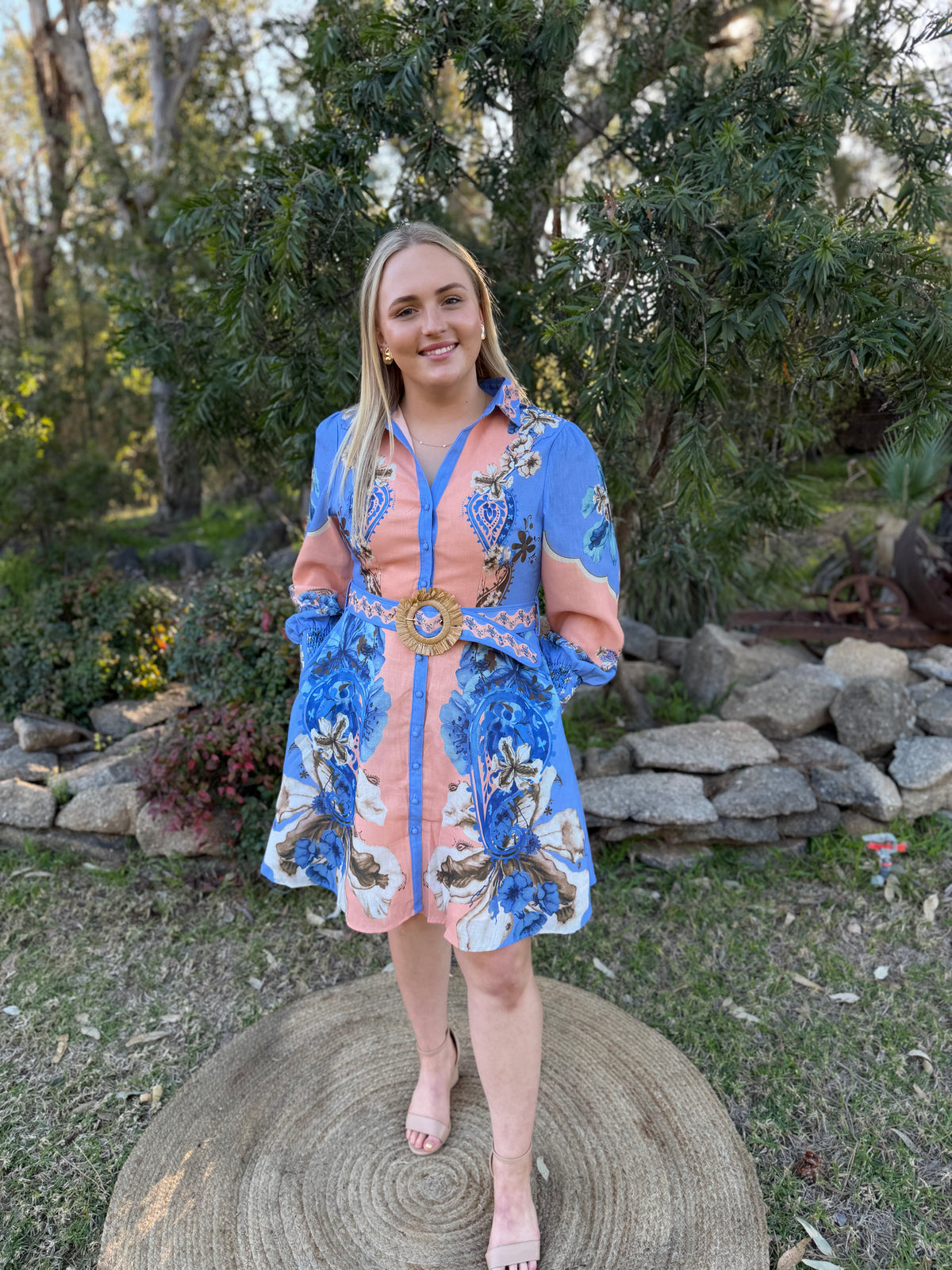 Blue Belle Shirt Dress