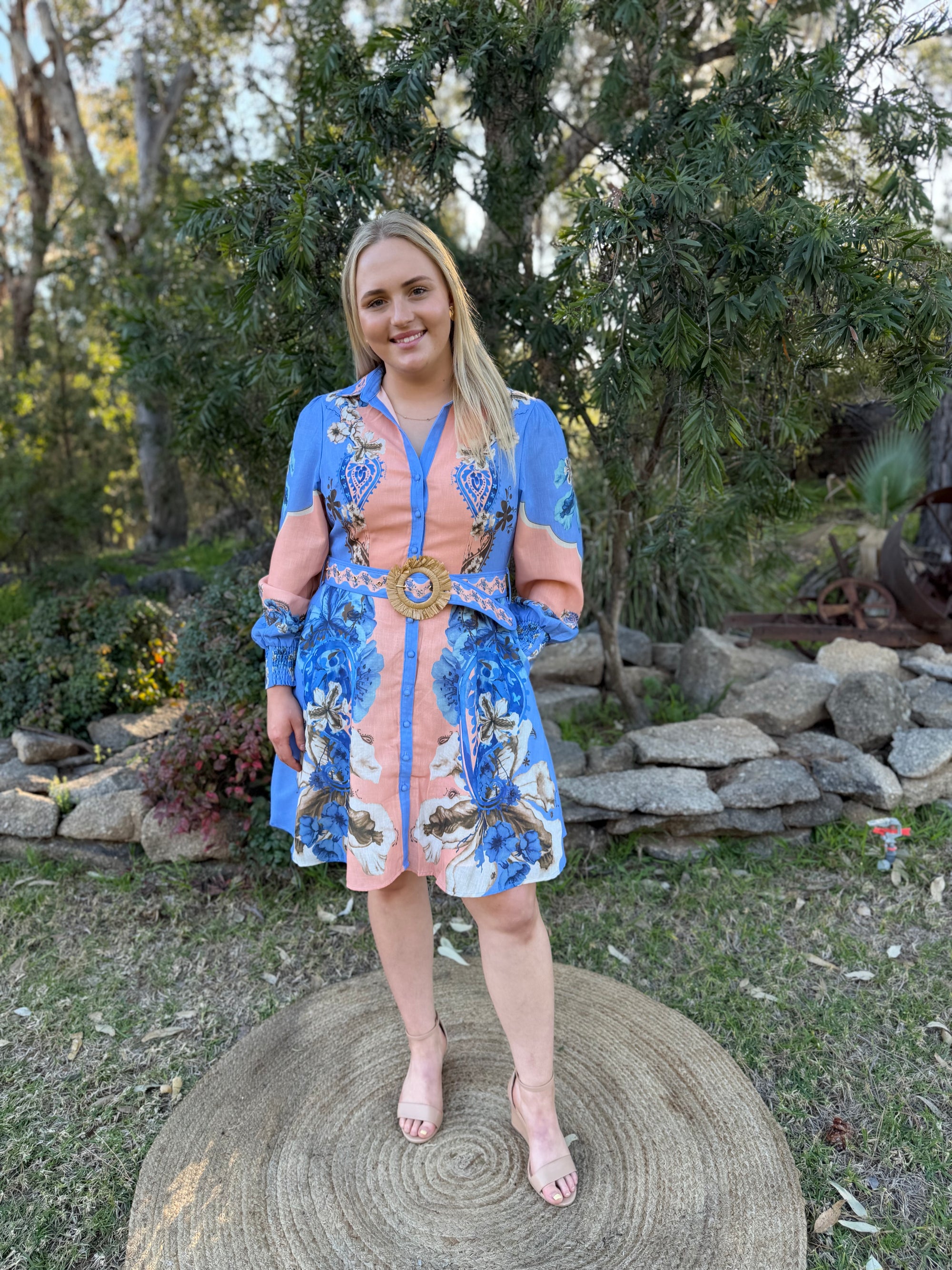 Blue Belle Shirt Dress