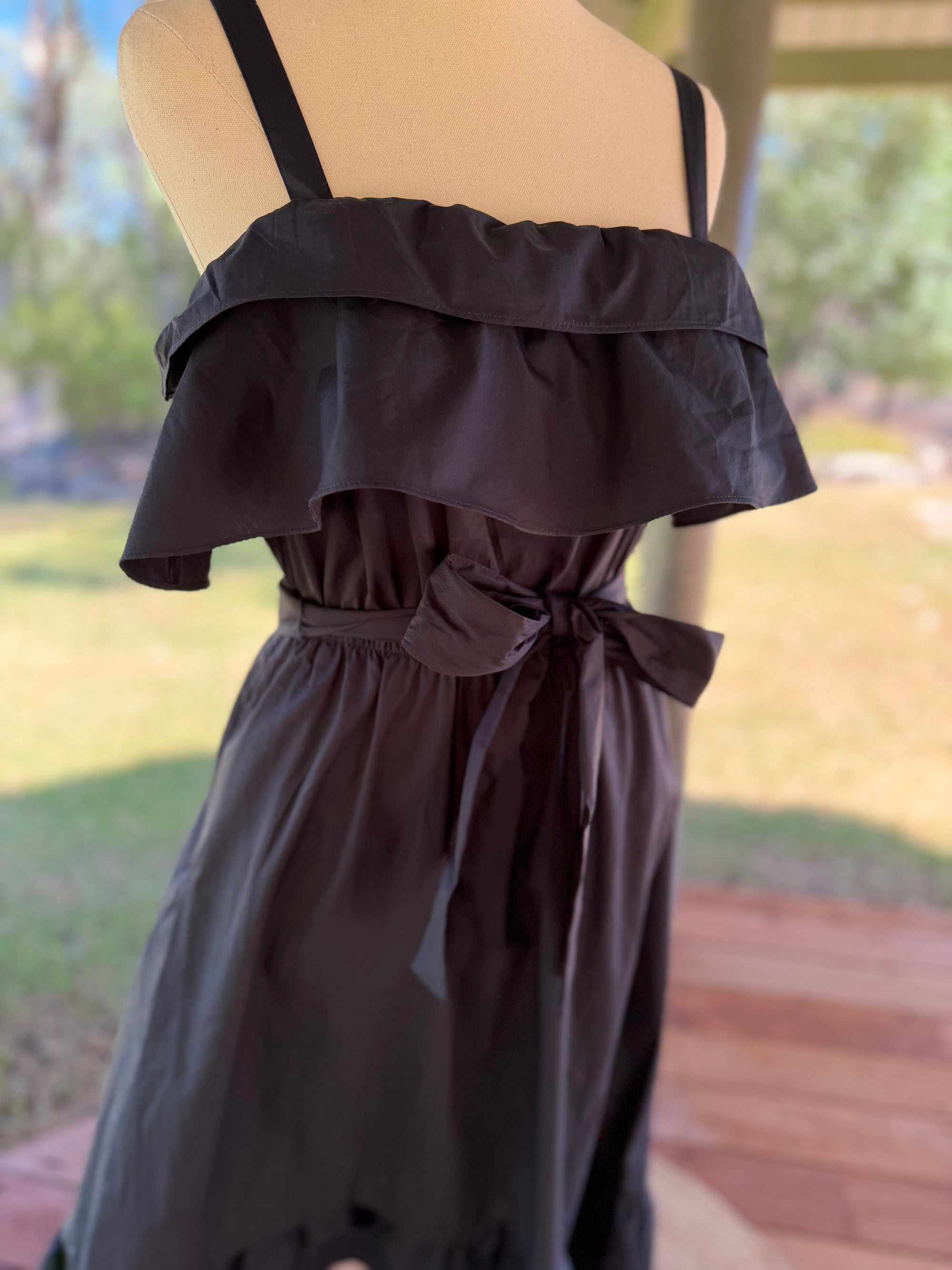 Navy Frill Dress