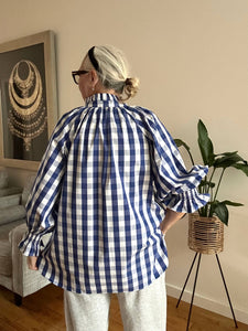 Gingham Top - 914 - Blue