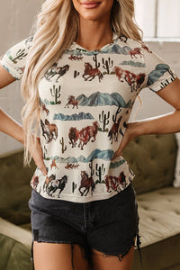 Western Mesh Short Sleeve T-Shirt