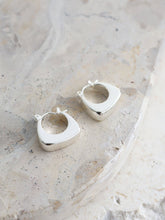 Nora Huggie Sterling Silver Plated Earrings