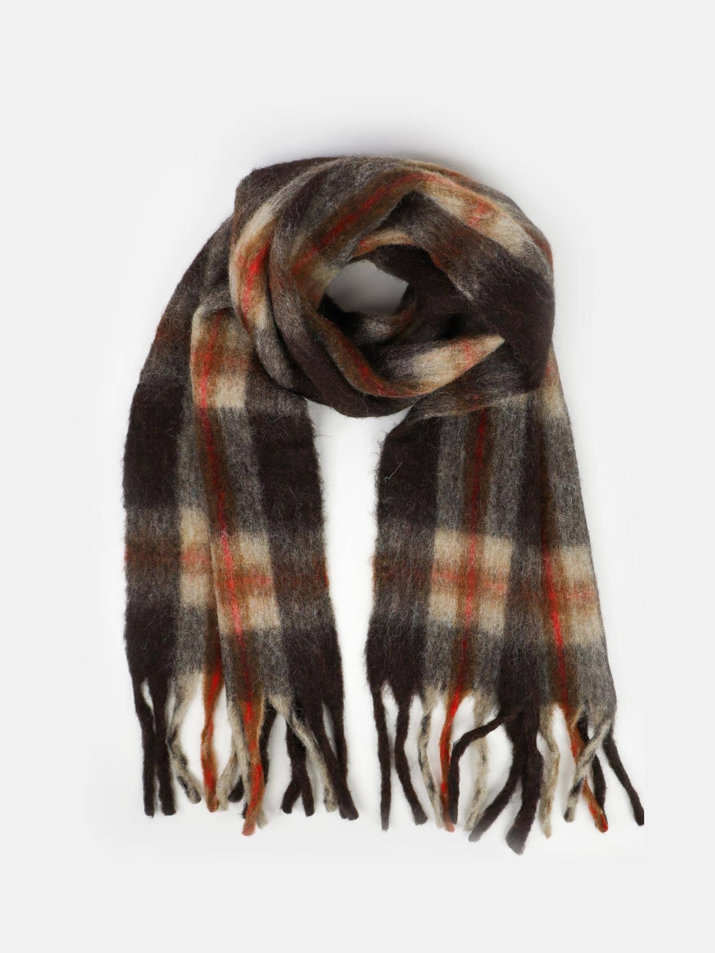 Classic Check Fluff Scarf
