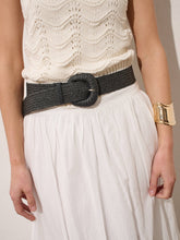 Eudice Point Buckle Straw Belt