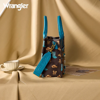 WRANGLER WESTERN PRINT COWGIRL TOTE CROSSBODY BAG
