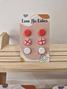 Olivia Triple Stud Packs: Pumpkin Mix / Floral