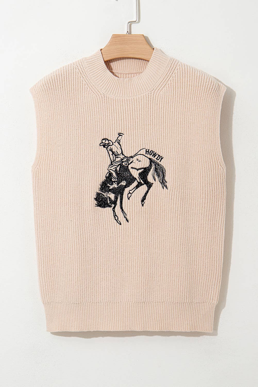 Pre Order - arrival by the end of June Western HOWDY Rodeo Cowboy Summer Short Sleeve Sweater