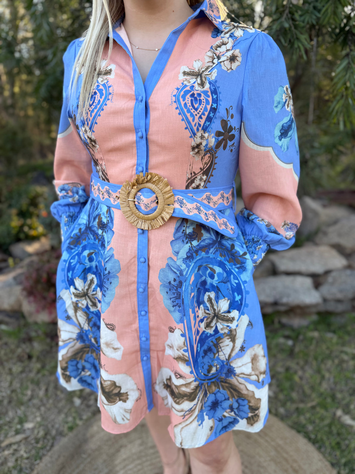 Blue Belle Shirt Dress