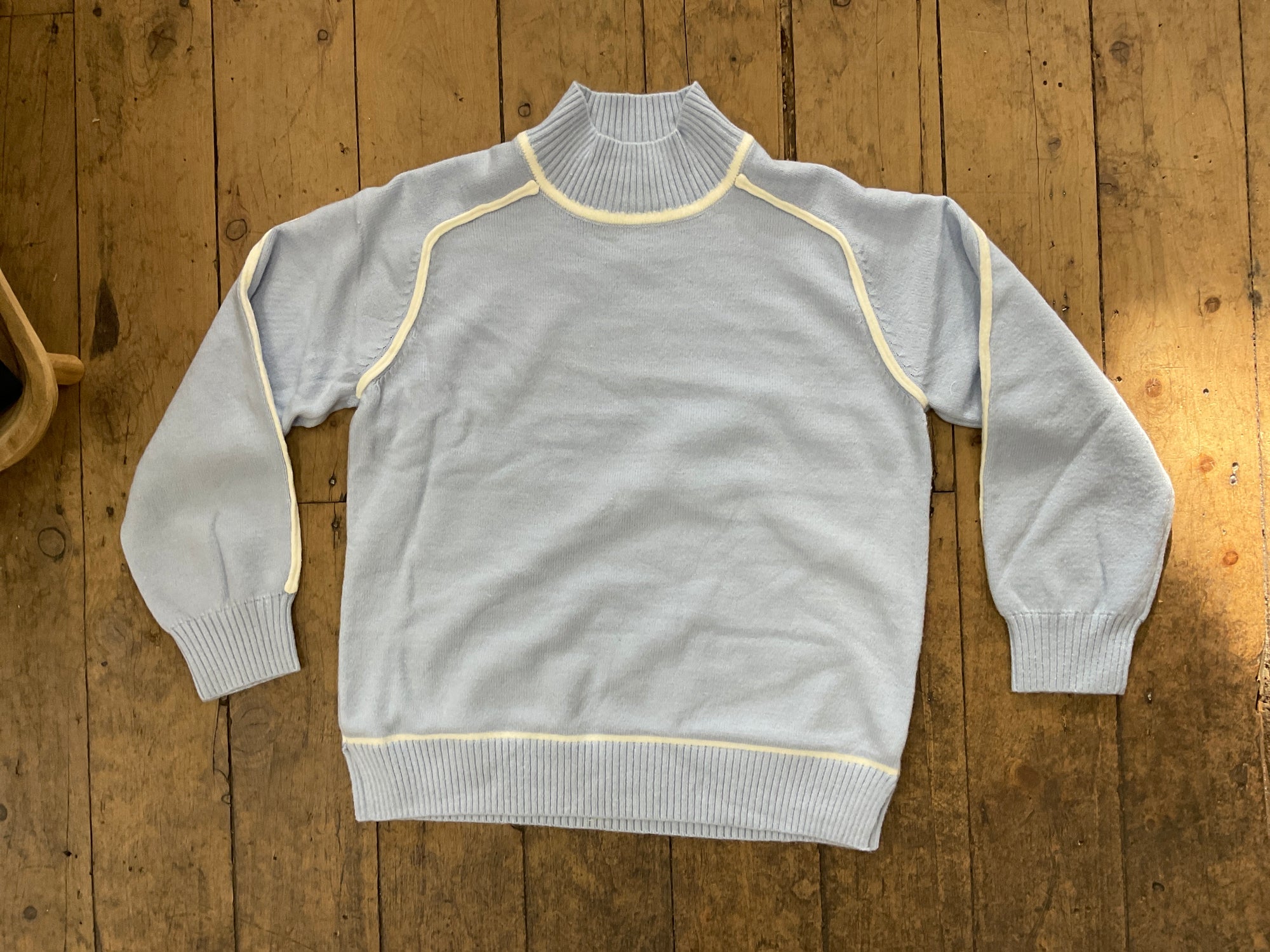 Sky Blue &amp; Turtle Neck Knit