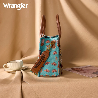 WRANGLER WESTERN PRINT COWGIRL TOTE CROSSBODY BAG