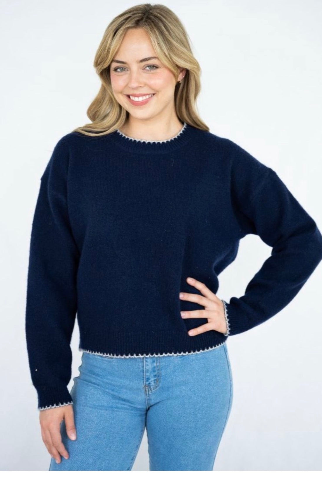 Navy Knit