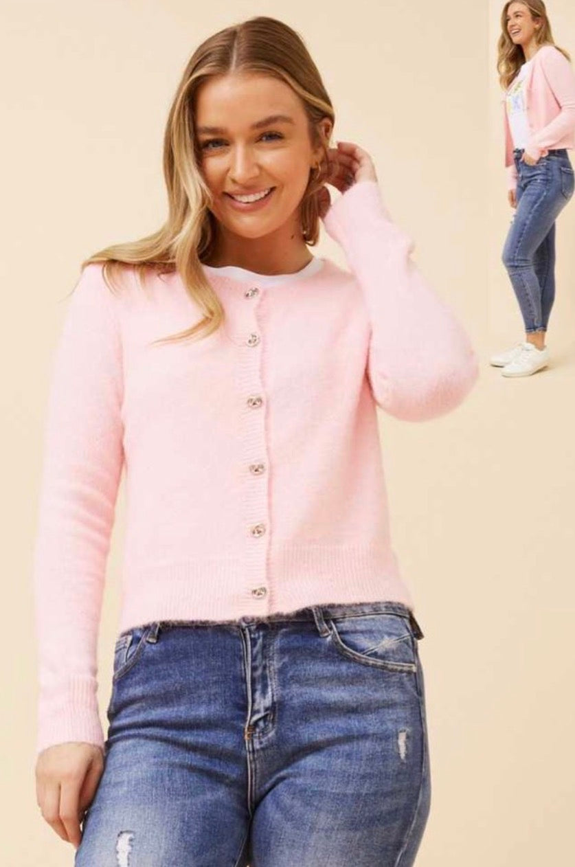 Pink light  Knit Cardi