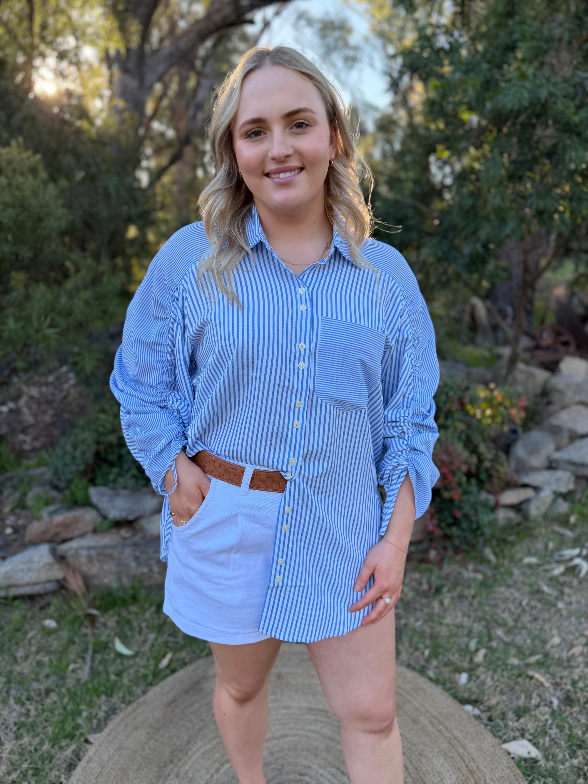 Stockyard Stripe Shirt | Blue