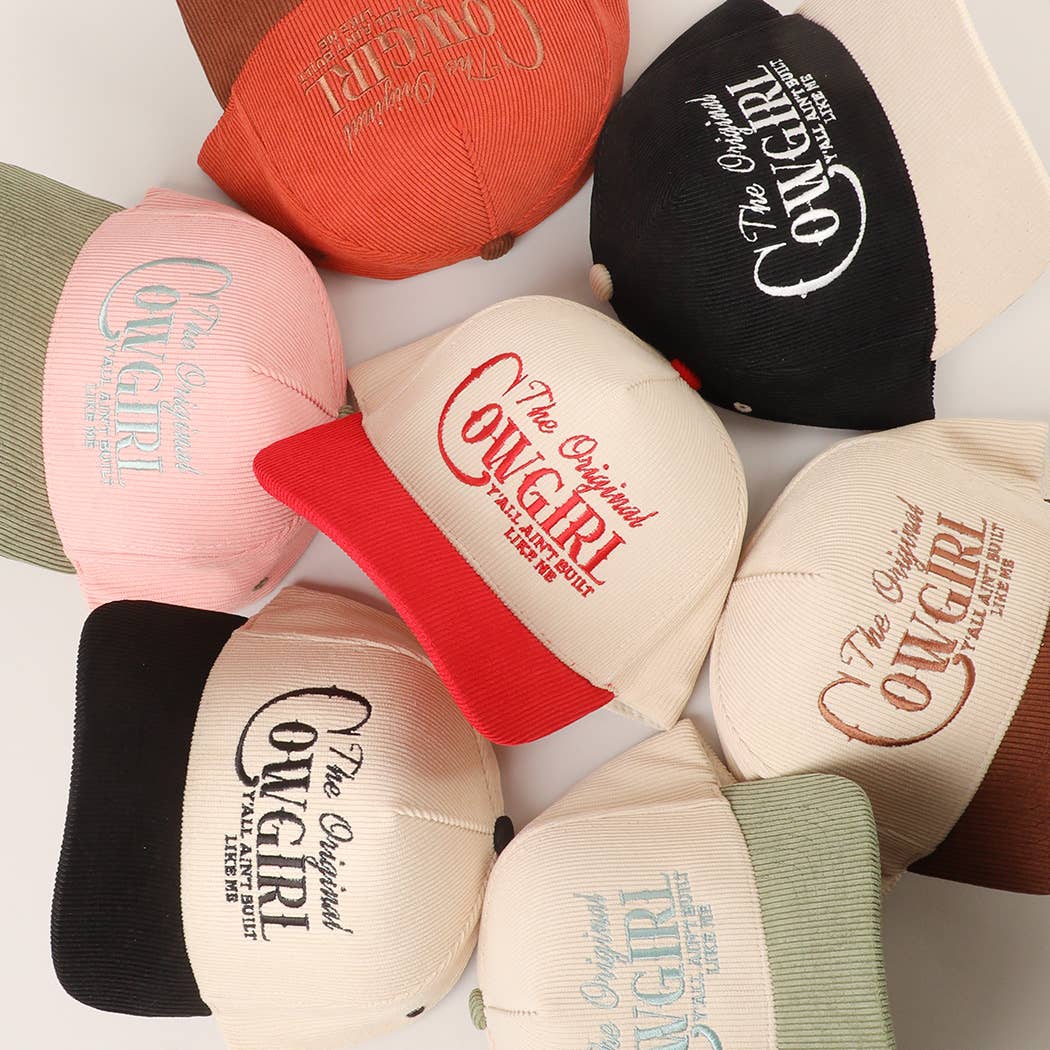 ORIGINAL COWGIRL Corduroy Trucker Hat