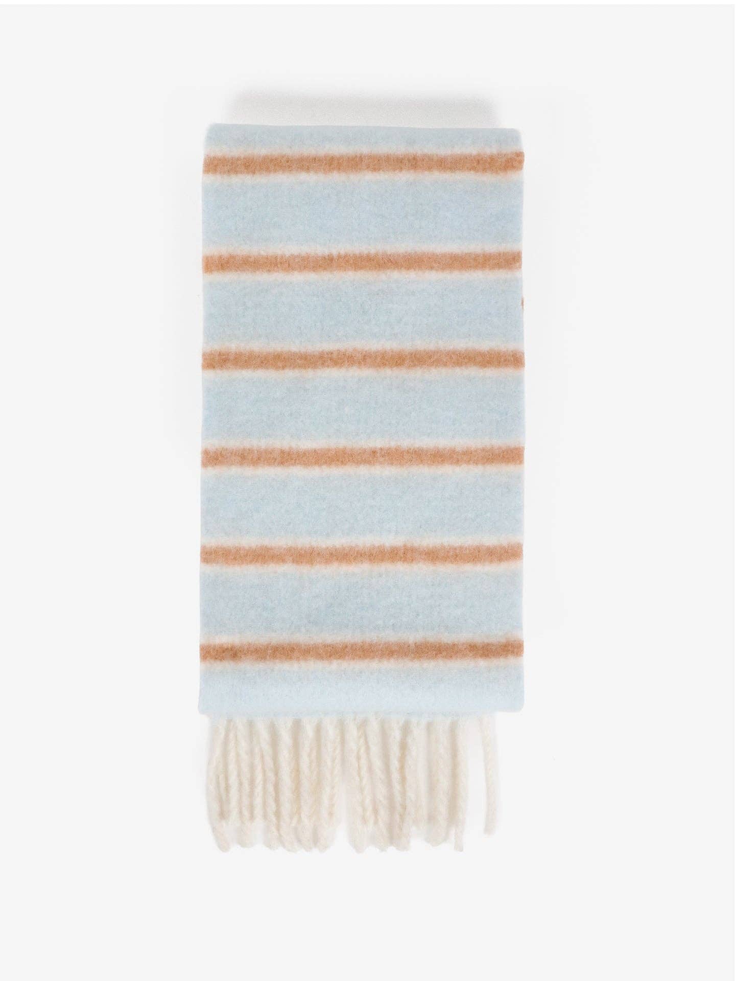 Cloud Stripe Fluffy Scarf