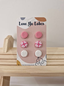 Olivia Triple Stud Packs: Pumpkin Mix / Floral