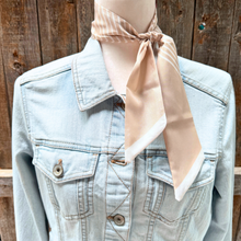 Wild Rag - Tan and Cream Western Skinny Mini Scarf / Cowgirl Necktie