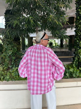 Checked Top - 893 -  Pink & White