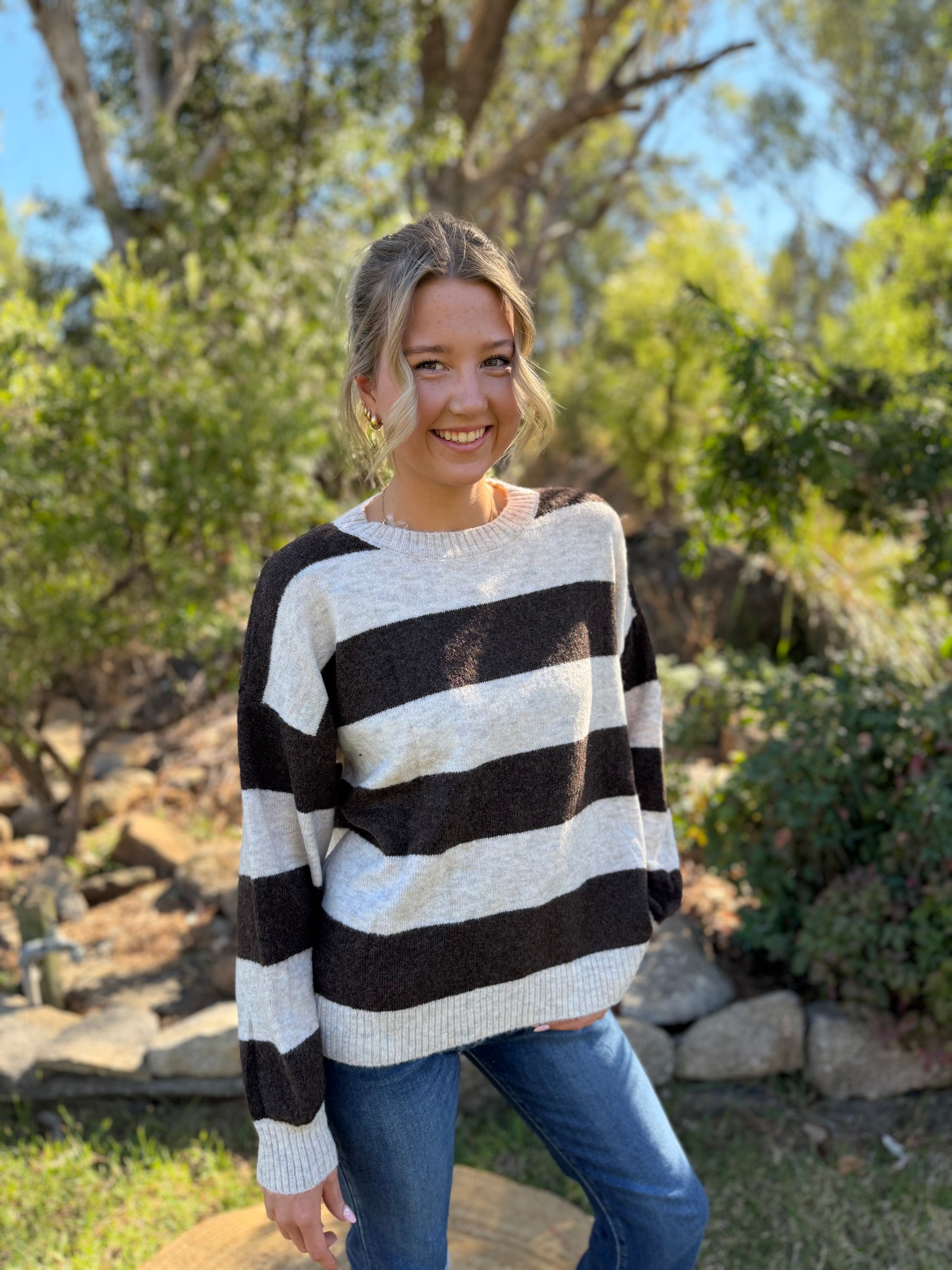 Cara knit chocolate