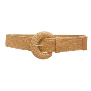 (Best) WRAPPED HALFMOON ELASTIC STRAW BELT