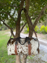 Tooling Leather Cowhide Travel Bag Weekender– AT61