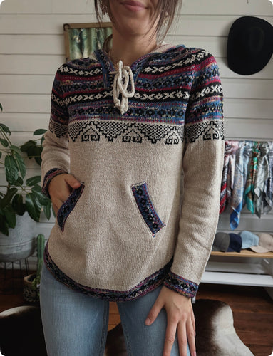 Knit - Bonnie Hoodie -  Stone