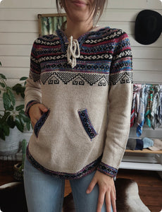 Knit - Bonnie Hoodie -  Stone