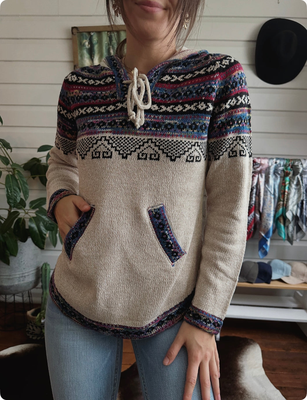 Knit - Bonnie Hoodie -  Stone