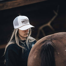 Longhorn Hat - White & Gold