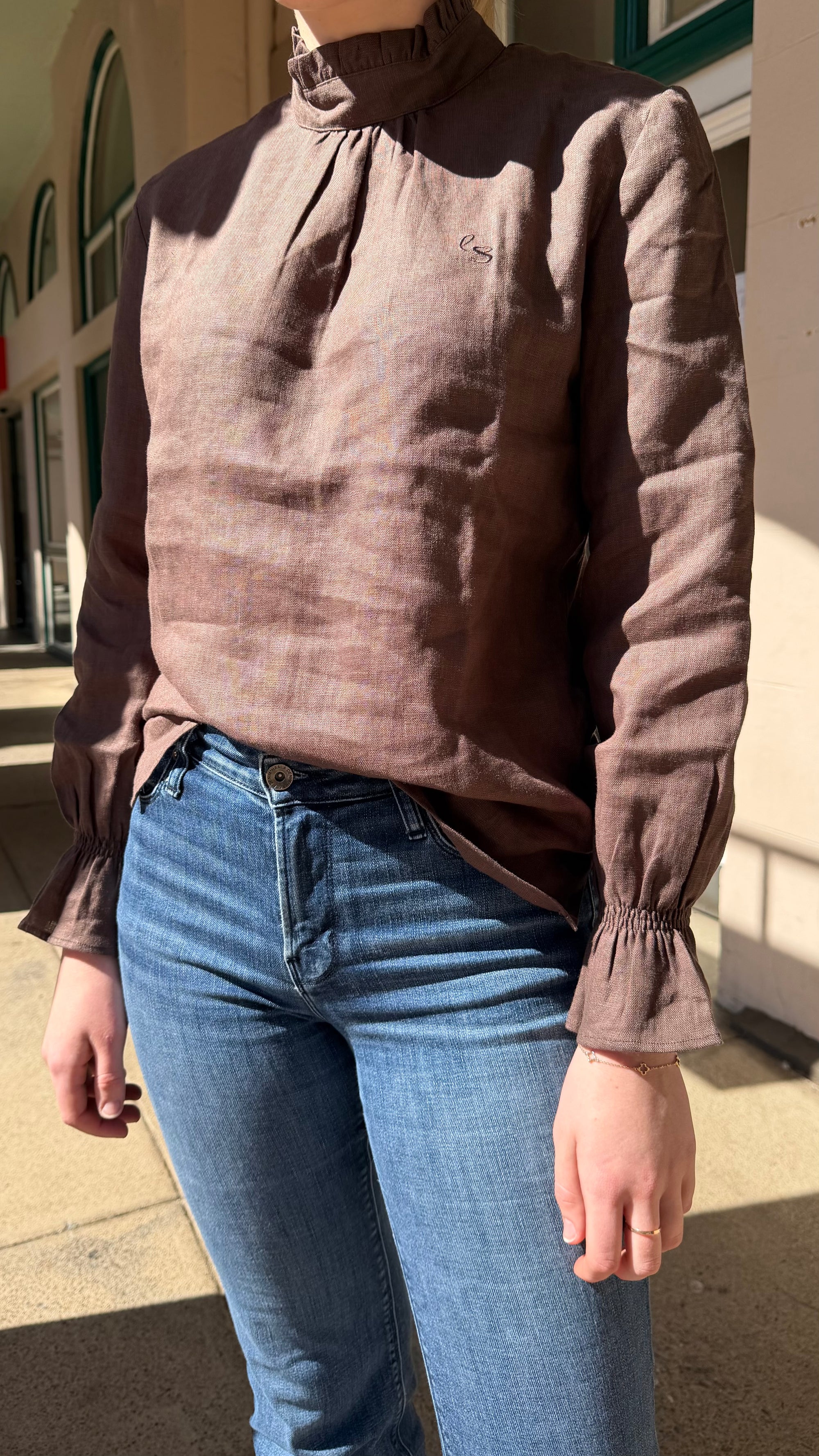Pippa blouse - chocolate