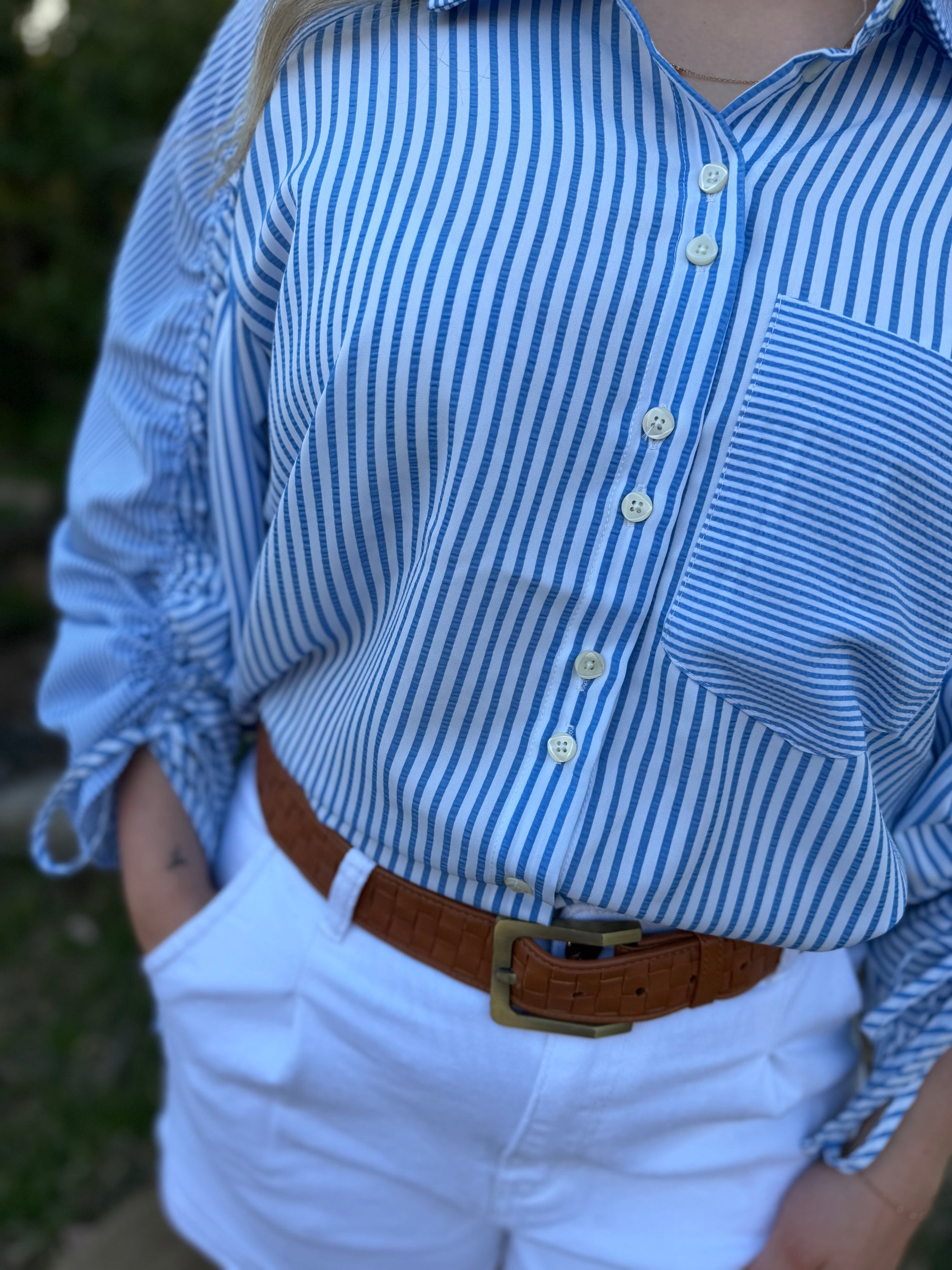 Stockyard Stripe Shirt | Blue