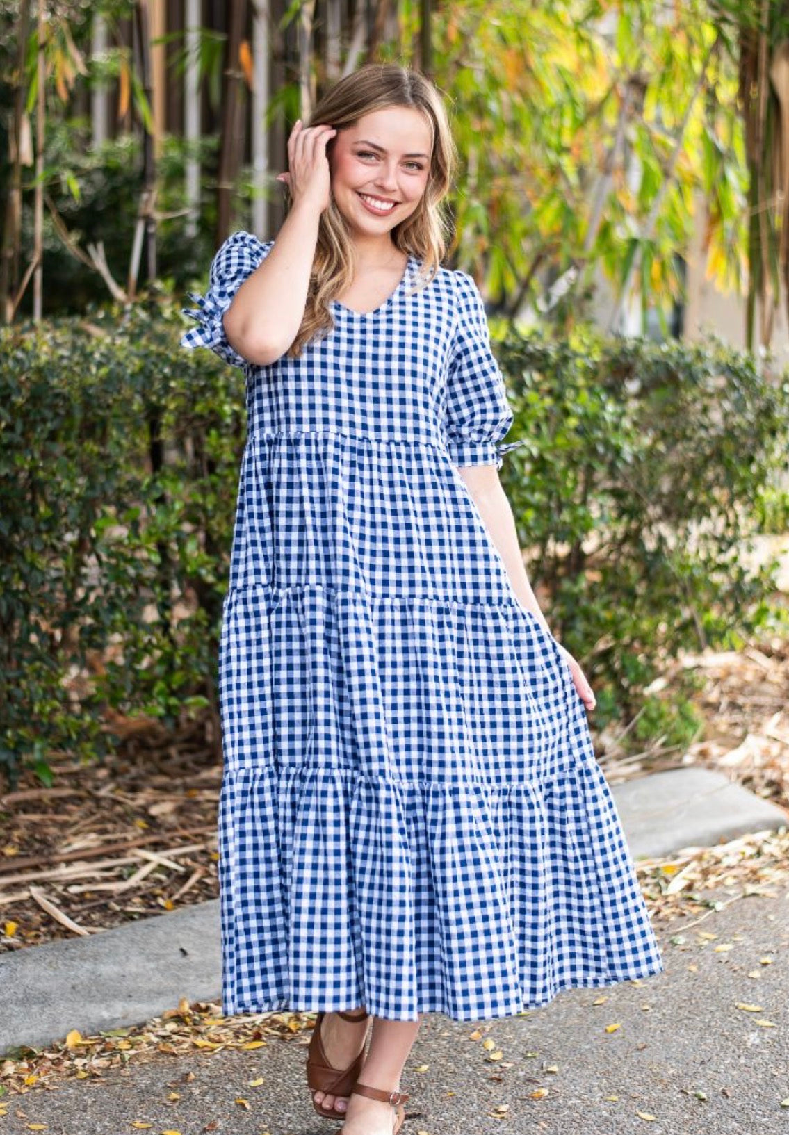 Bluebell Gingham Midi Dress