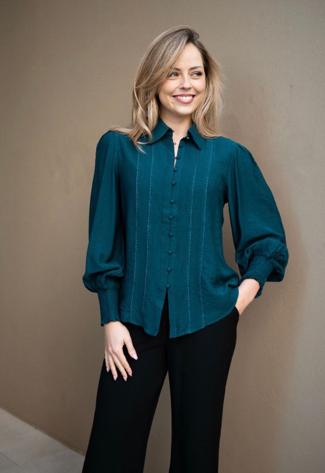 Sunday Teal Shirt