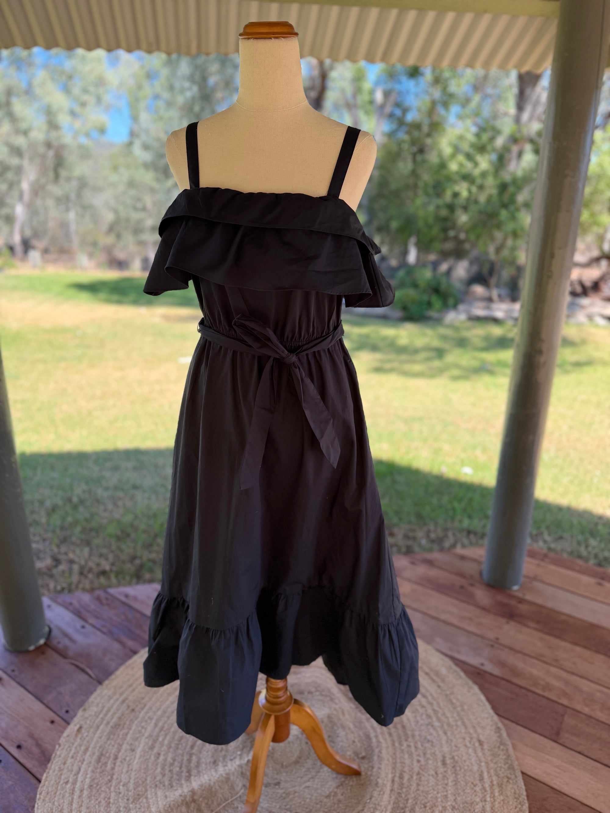 Navy Frill Dress