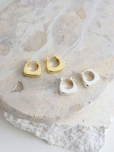 Nora Huggie Sterling Silver Plated Earrings