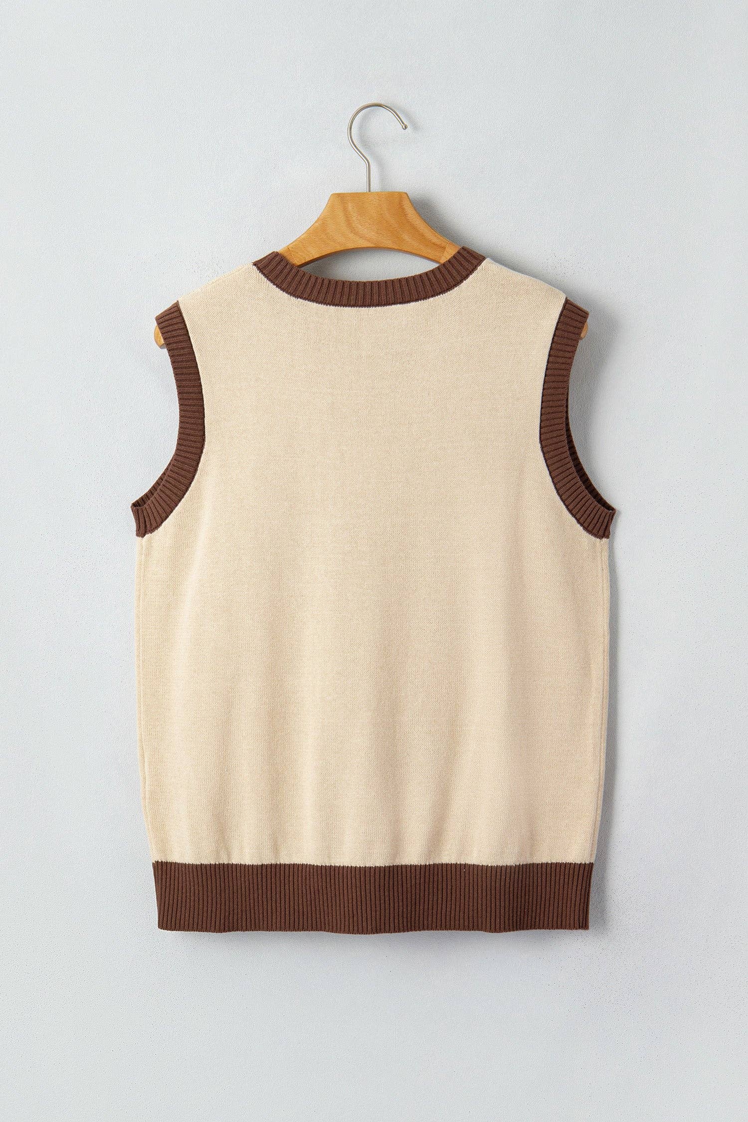 Western Colorblock Sleeveless Knit Top