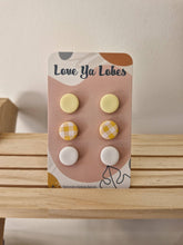Olivia Triple Stud Packs: Fiji Mix / Gingham