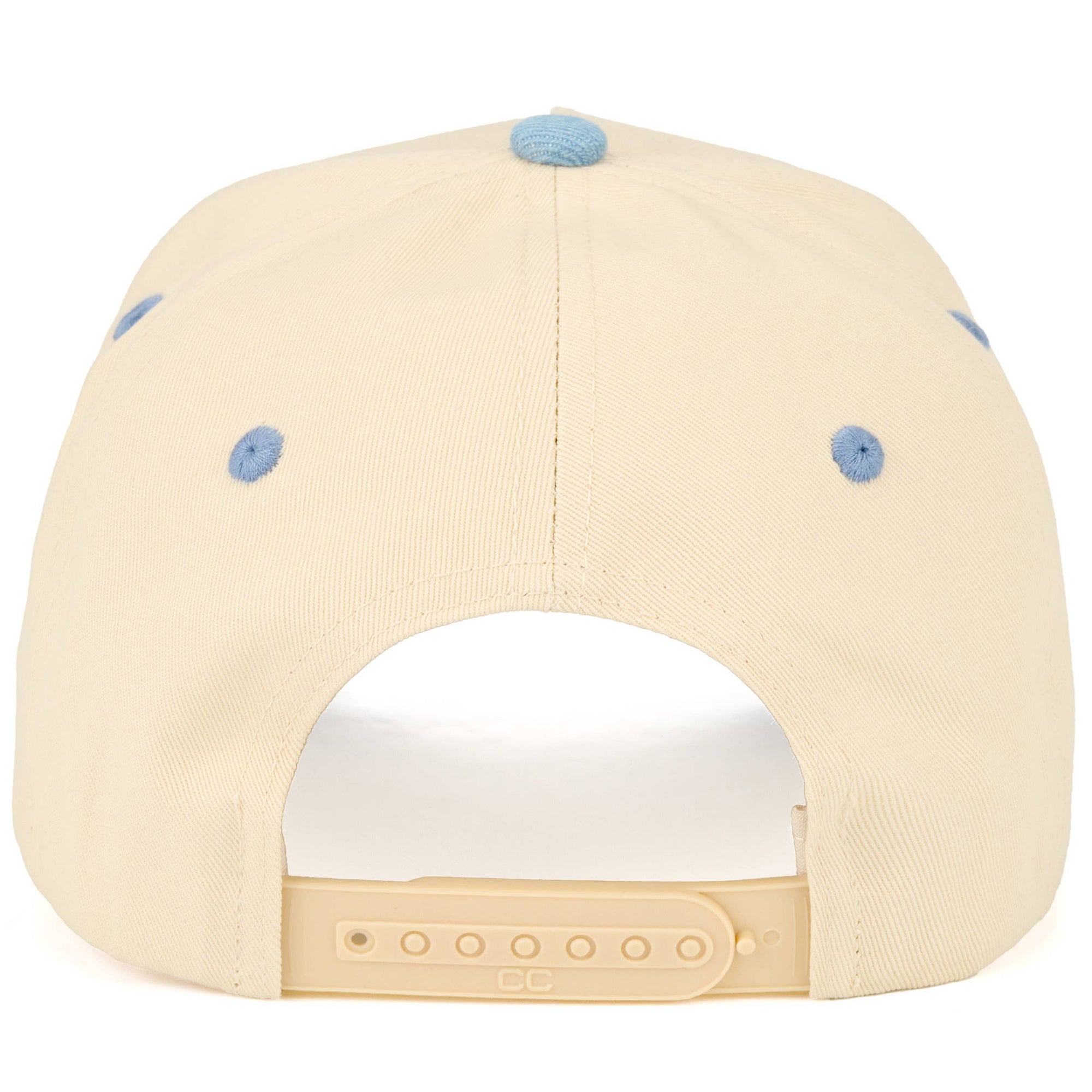 C.C COWBOY Letter Embroidered on Two Tone Trucker Hat