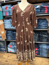 Paisley Brown Maxi Dress