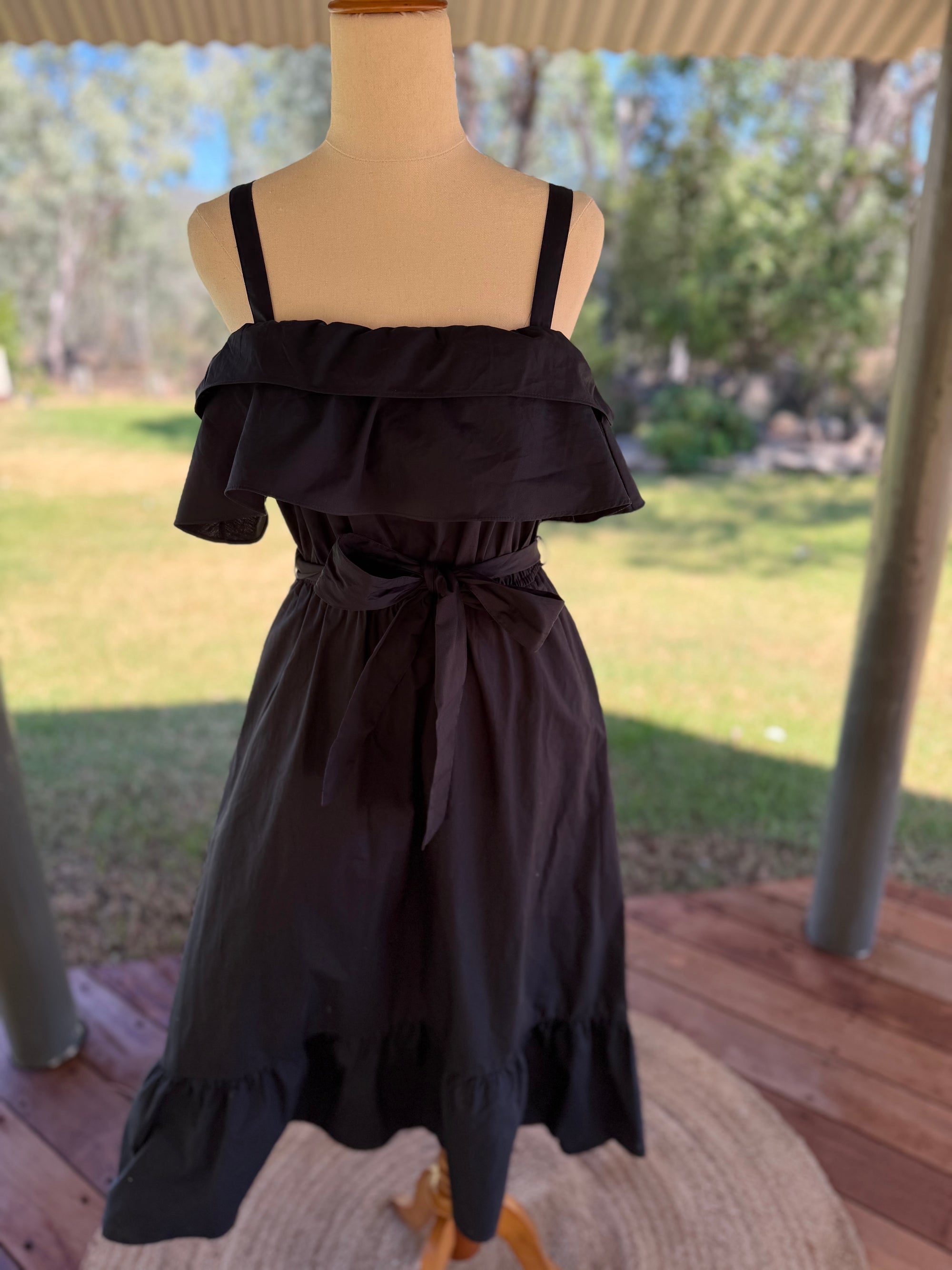 Navy Frill Dress