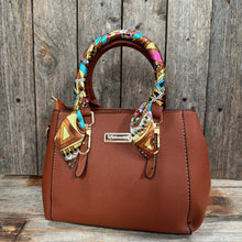 Brown and Yellow Western Skinny Mini Wild Rag Scarf / Cowgirl Necktie #TW328